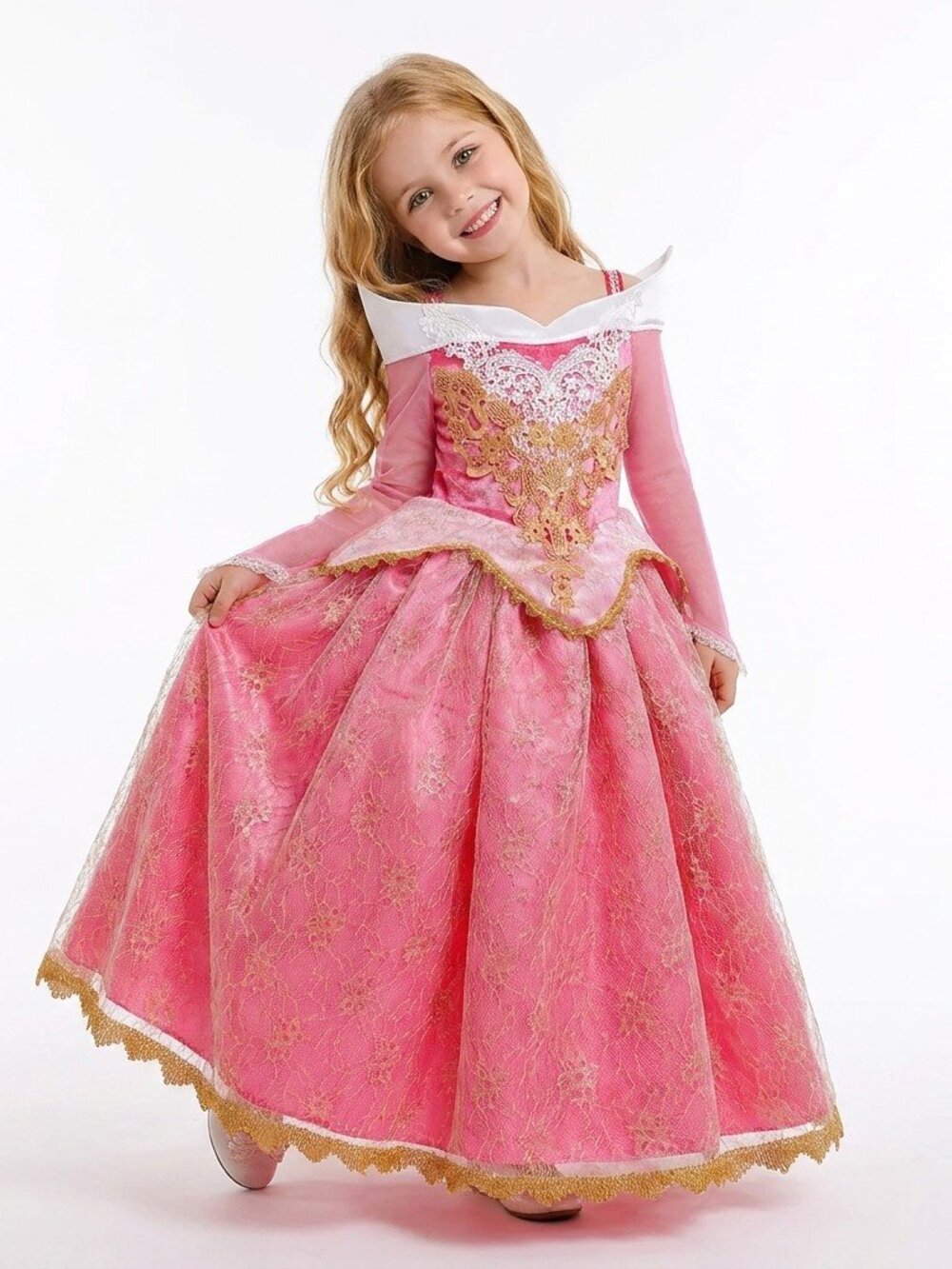 Pink Princess Dress Set with Tiara set - Picture 6 of 10